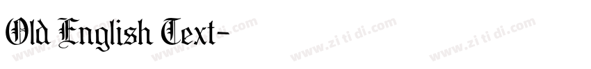 Old English Text字体转换